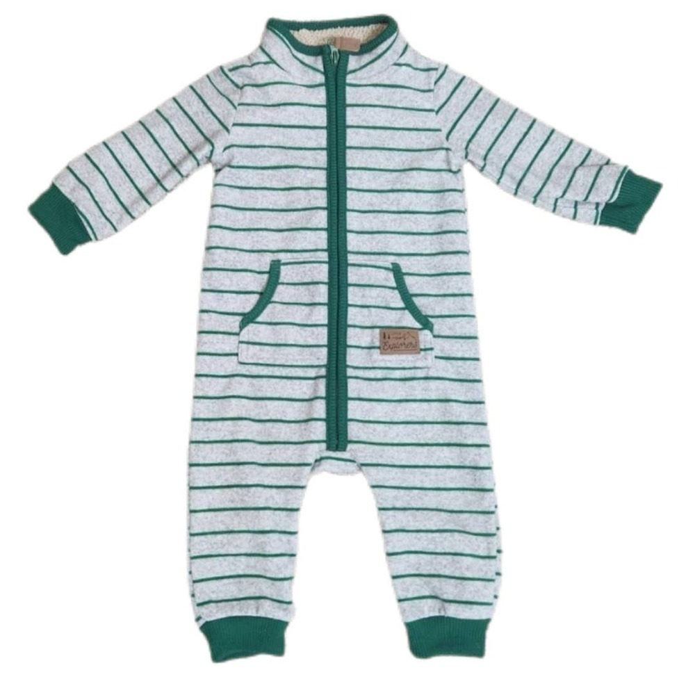 Carter's One Piece
Baby 9 Months Foot Pajama Snap Front
Green And Gray